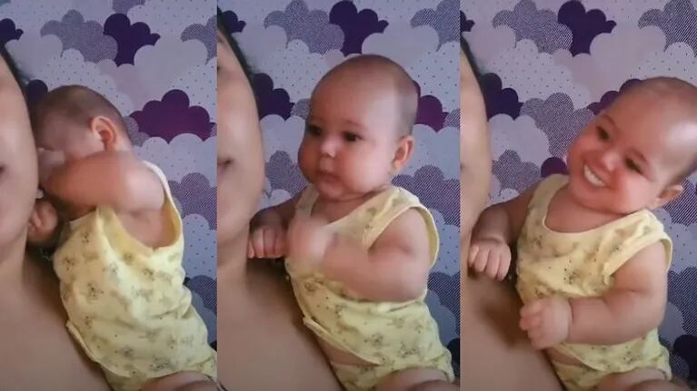 Video: Un filtro pone dientes a un bebé y el resultado se hace viral