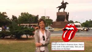 Mick Jagger recorrió la ciudad de Buenos Aires previo al show de los Rolling Stones (Foto: Twitter)