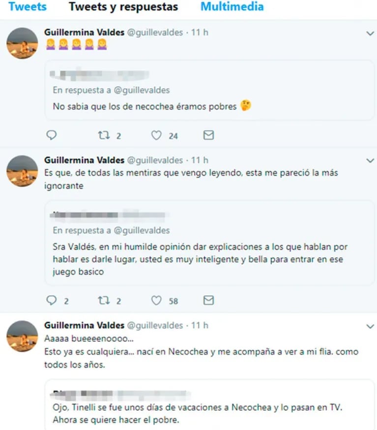 La bronca de Guillermina Valdés cuando criticaron a Marcelo Tinelli por su viaje a Necochea