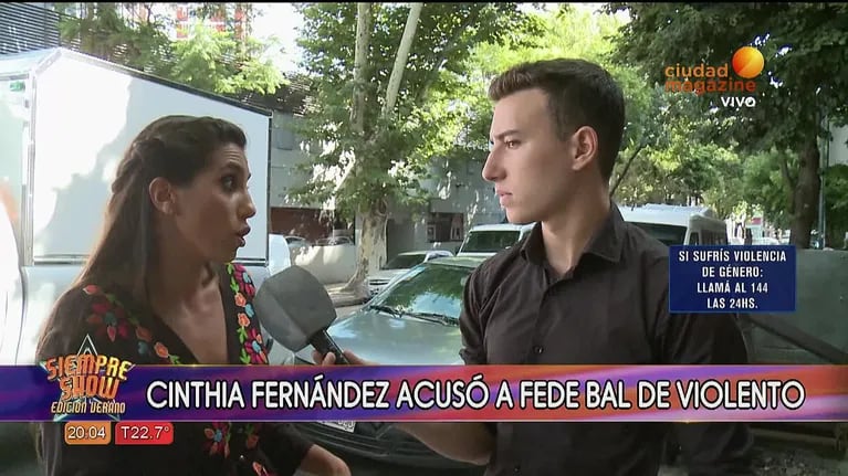 Cinthia Fernández y el picante ida y vuelta que mantuvo con Fede Bal por WhatsApp antes de sus disculpas