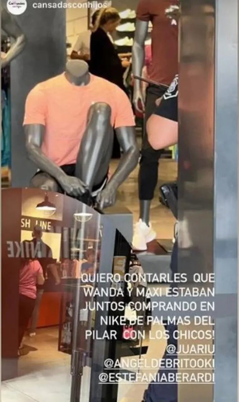 Wanda Nara y Maxi López, juntos en Buenos Aires: las fotos haciendo compras