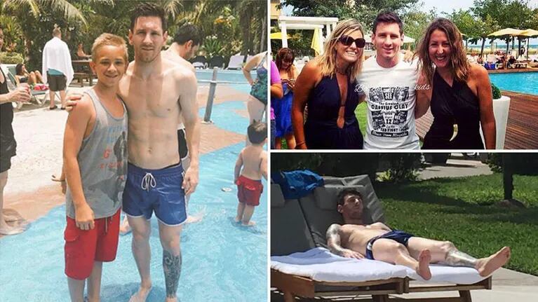 Las vacaciones de Lionel Messi en las paradisíacas islas Turcas y Caicos