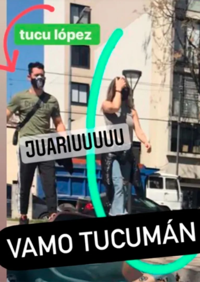La pícara reacción del Tucu López tras las fotos infraganti con Jimena Barón: "¡Uy! Acá tomando un cafecito"