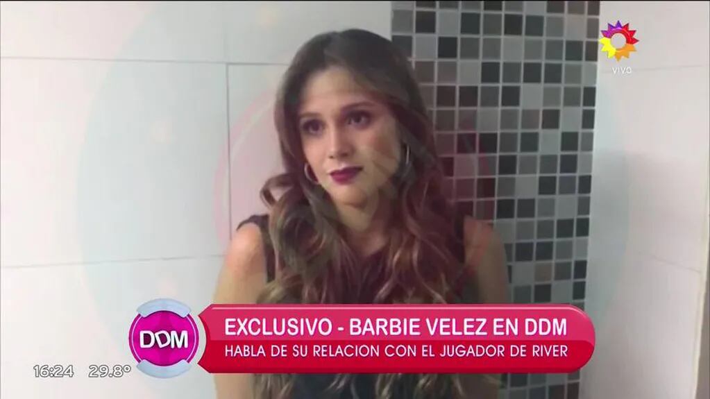 Barbie Vélez negó su affaire con Sebastián Driussi