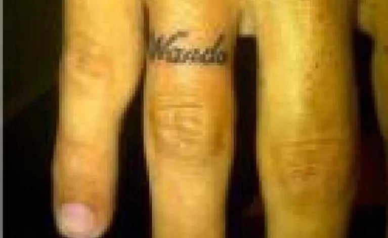 Mxi López se tatuó el nombre de su esaposa. (Foto: @wanditanara)