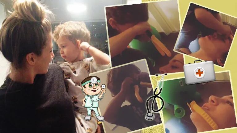 Los divertidos videos de Jimena Barón jugando con su hijo al doctor (Foto: Instagram)