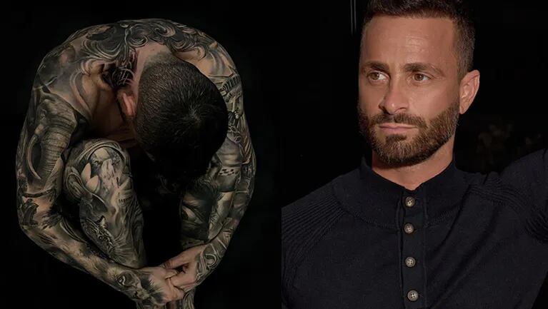 Martín Baclini compartió impactantes fotos de su cuerpo tatuado y le dedicó un significativo mensaje.