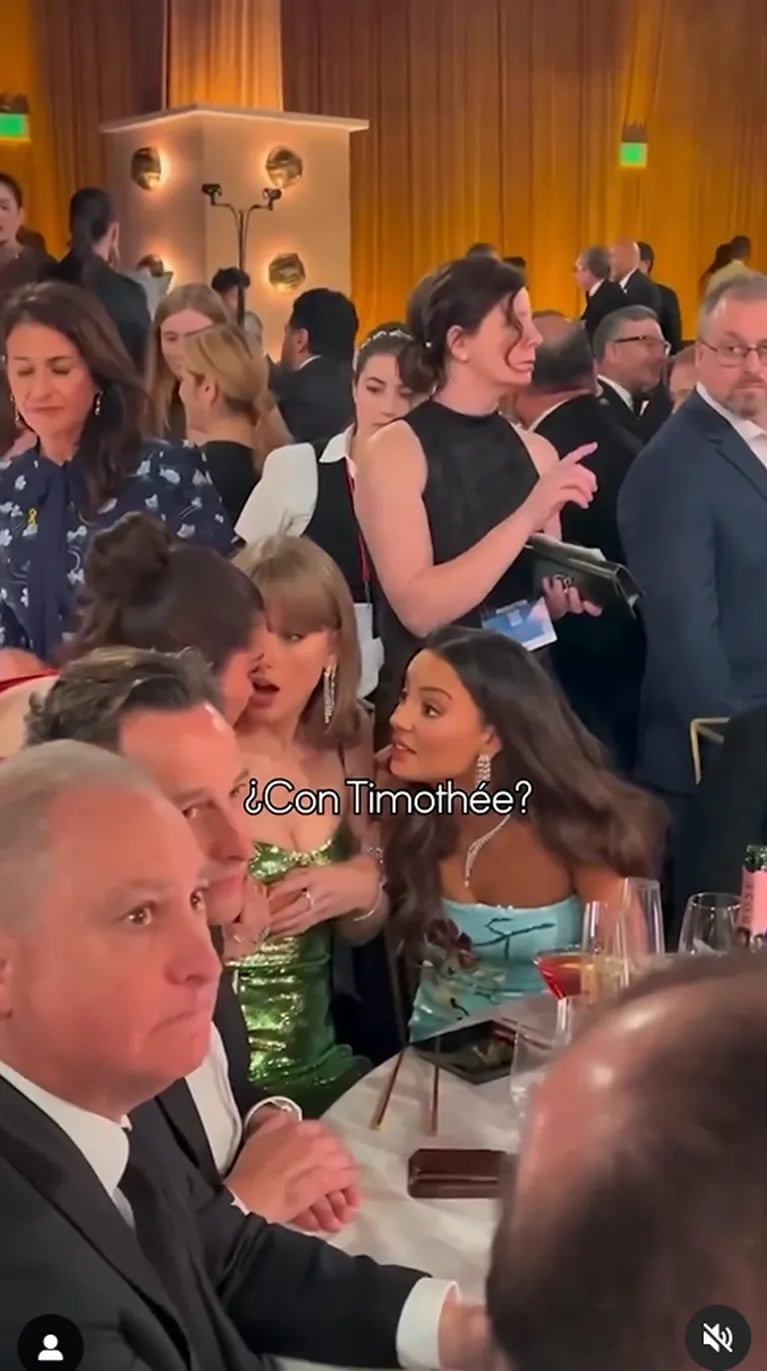 En video, el momento viral de Selena Gómez y Taylor Swift en los Golden Globes por una actitud de Kylie Jenner