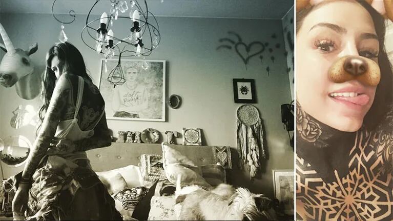 Candelaria Tinelli mostró la intimidad de su habitación. (Foto: Instagram)