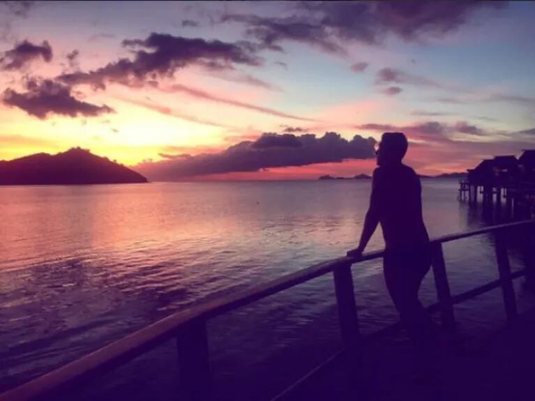 Las paradisíacas vacaciones de Maxi López y su novia modelo en Fiji... ¿con palito de la sueca a Wanda?: "Foto sin retoques"