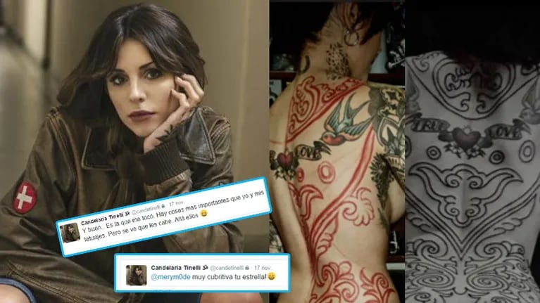 La reacción de Candelaria Tinelli ante la repercusión de su jugado tattoo: "Lo hice con mi plata, papi no me paga los tatuajes"