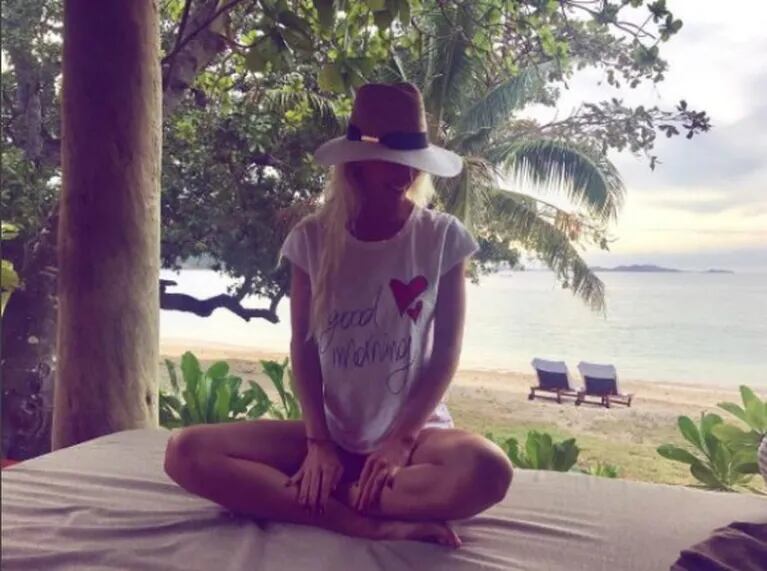Las paradisíacas vacaciones de Maxi López y su novia modelo en Fiji... ¿con palito de la sueca a Wanda?: "Foto sin retoques"