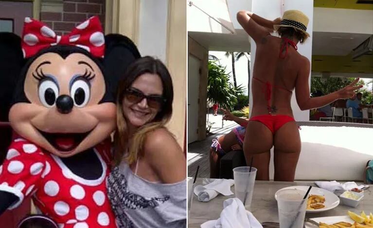 Amalia Granata, "retada" en Disney por su colaless. Le hicieron poner un short... (Fotos: @AmelieGranata)