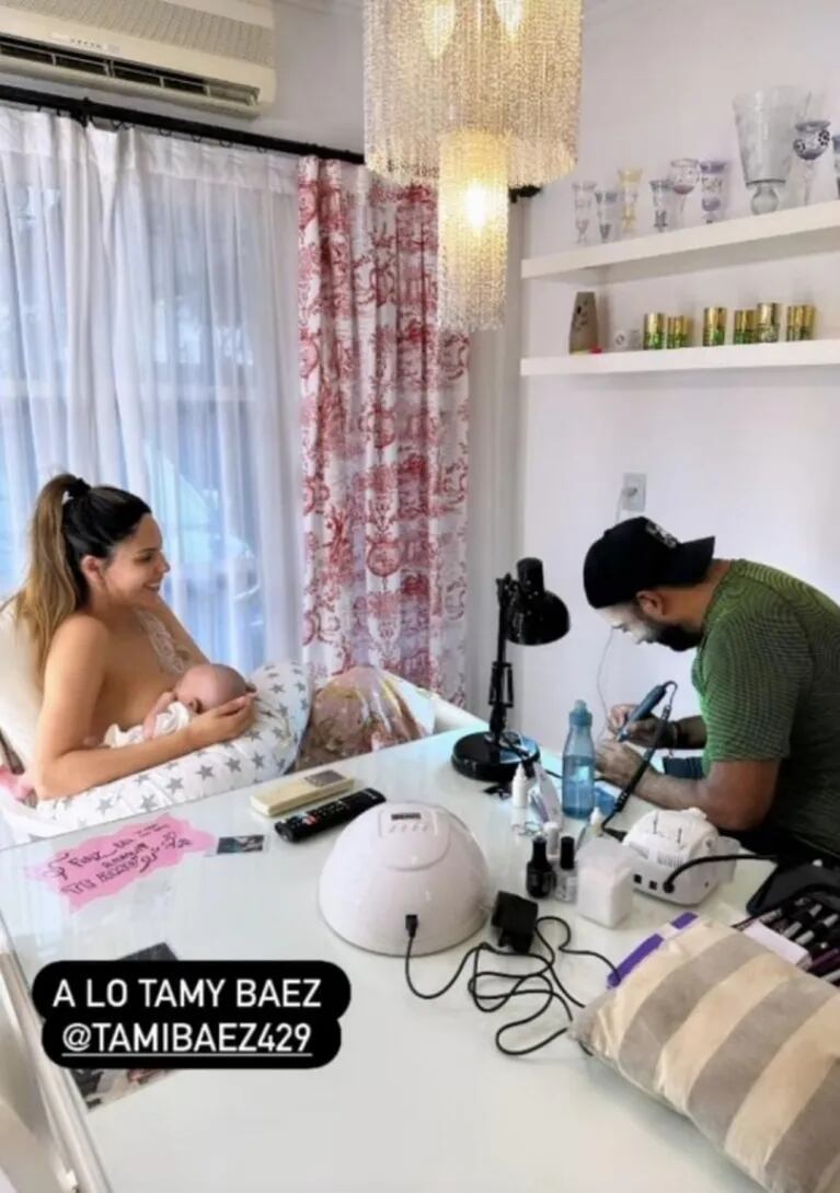 Barby Franco posteó una foto con su hija Sarah y se comparó con Tamara Báez 