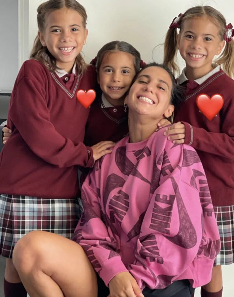 El dulce mensaje de Cinthia Fernández a sus hijas: "Mi mayor orgullo como mamá es darles una gran educación"