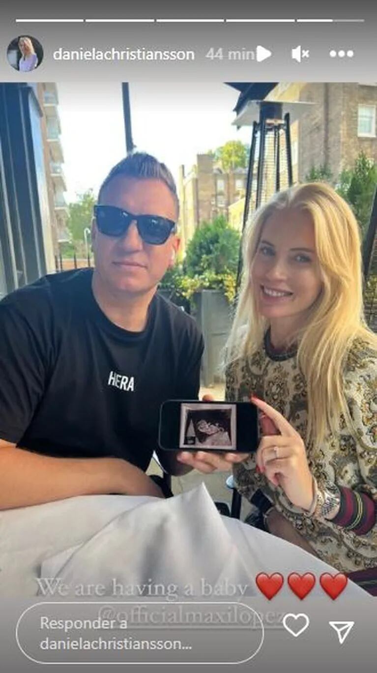 Maxi López anunció que espera un bebé con Daniela Christiansson: la reacción de Wanda Nara