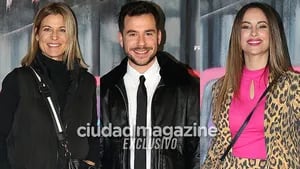 Eugenia Tobal, Fernando Dente y Lourdes Sánchez en el estreno de Heathers (Fotos: Movilpress). 
