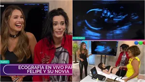 Le hicieron una ecografía en vivo a la novia de Felipe Pettinato en Pampita Online: "No es 100% seguro, pero lo veo más femenino"