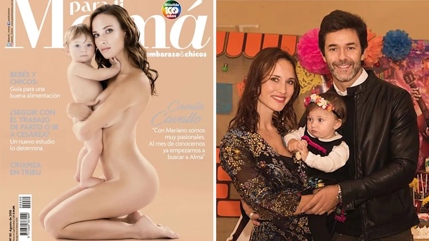 Camila Cavallo y Alma, mujer e hija de Mariano Martínez, divinas para la portada de la revista Para Ti Mamá. (Foto: Instagram)