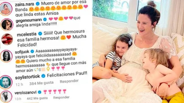 Paula Chaves anunció su embarazo y los famosos llenaron el posteo con afectuosos mensajes