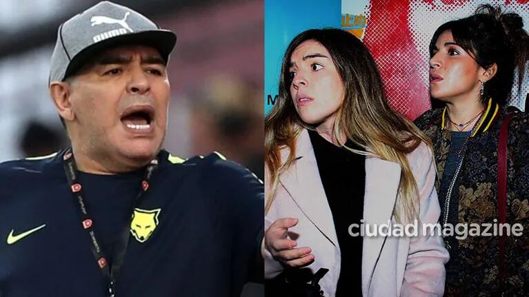 Diego Maradona, Dalma Maradona y Gianinna Maradona