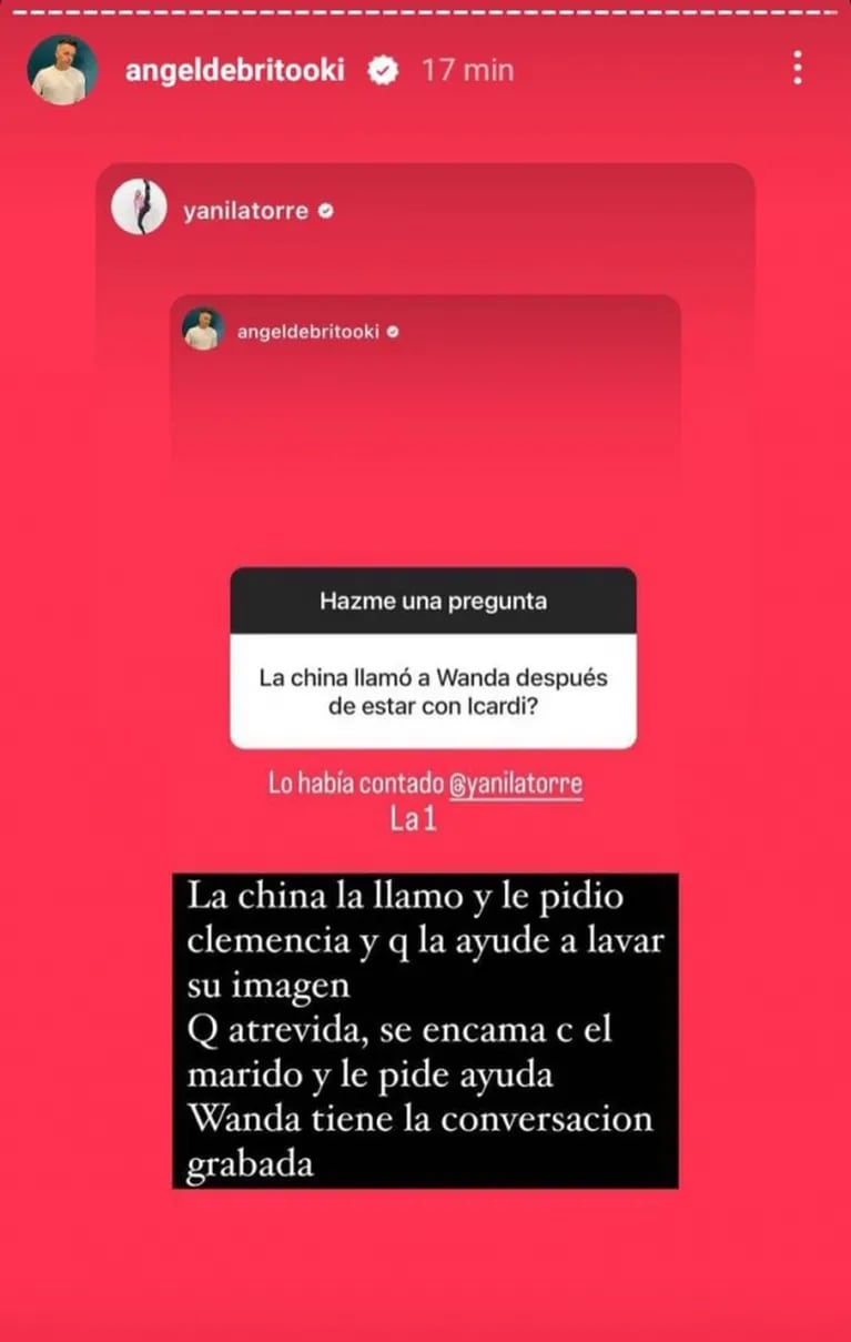 Yanina Latorre contó la charla de China Suárez y Wanda Nara en pleno escándalo por Mauro Icardi