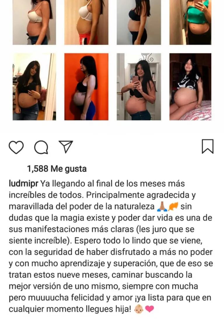 La novia de Rodrigo de la Serna reflexionó sobre el embarazo y reveló el sexo de su bebé