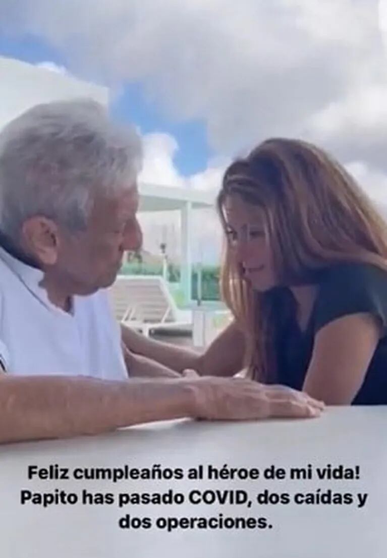 El conmovedor mensaje de Shakira a su padre, que cumplió 91 años: "Me enseñas cada día el amor sin límites"
