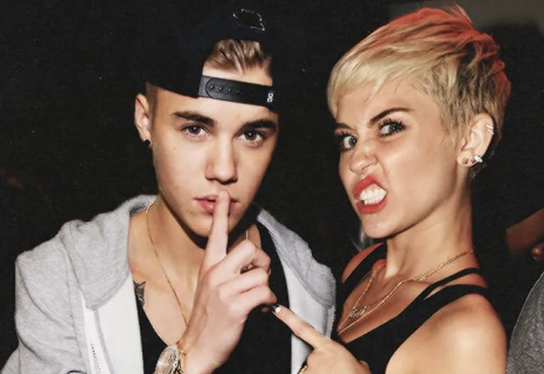 Justin Bieber a Miley Cyrus: "Mantén tu pu… boca cerrada". (Foto: Web)