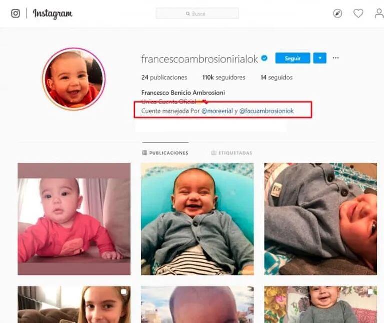 Los cambios 2.0 en el Instagram del hijo de Morena Rial: volvieron a seguir a Facundo Ambrosioni