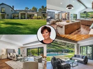  Kris Jenner: mirá los lujos de su nueva mansión 