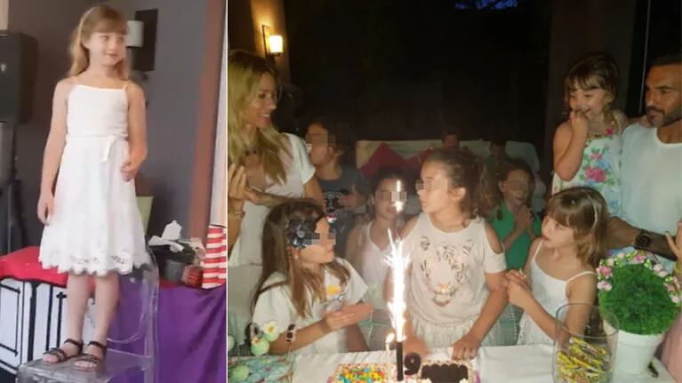 ¡En familia! Las fotos de Nicole Neumann y Fabián Cubero, juntos en el cumpleaños de su hija mayor 