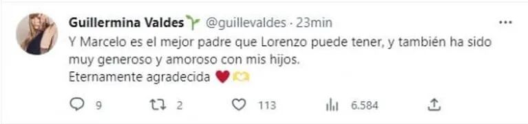 Guillermina Valdés salió a defender a Sebastián Ortega y a Marcelo Tinelli: "Nunca les faltó nada a mis hijos"