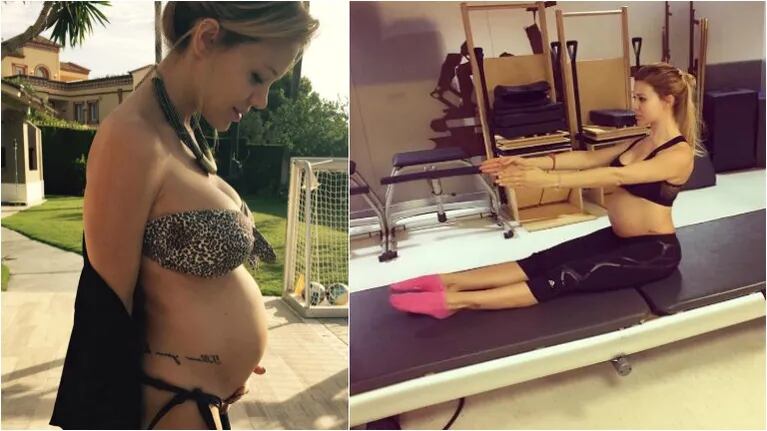 Pilates, el secreto de Evangelina Anderson para cuidarse durante el embarazo. Foto: Instagram