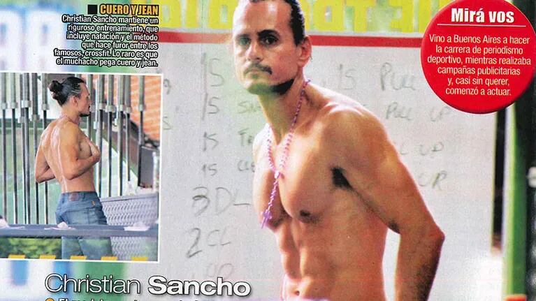 A los 41 años, Christian Sancho es dueño de un lomazo escultural (Foto: revista Paparazzi)