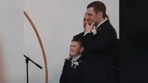 El emotivo momento en que una novia recitó los votos de casamiento