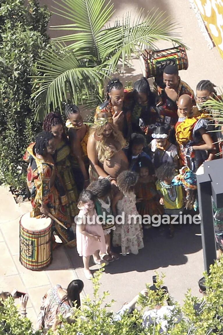 Beyoncé y su extravagante baby shower: temática africana mientras espera a sus mellizos