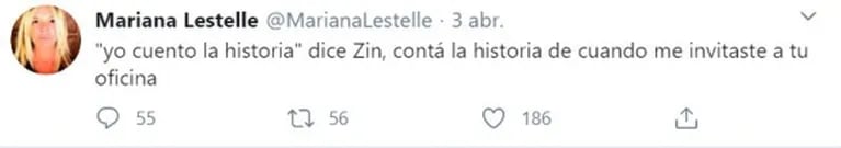 Delicada acusación de Mariana Lestelle contra el doctor Claudio Zin: "Me invitó a su oficina; fue un acoso"