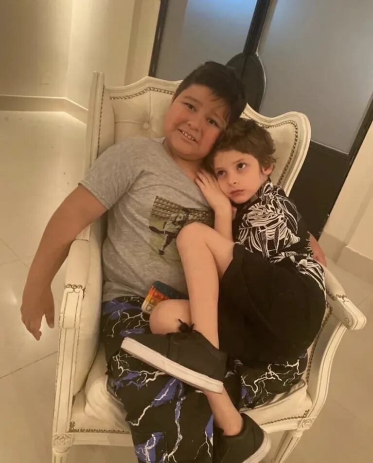 Luis Ventura compartió una dulce foto de su hijo Antoñito con Dieguito Fernando Maradona: "Las palabras sobran" 
