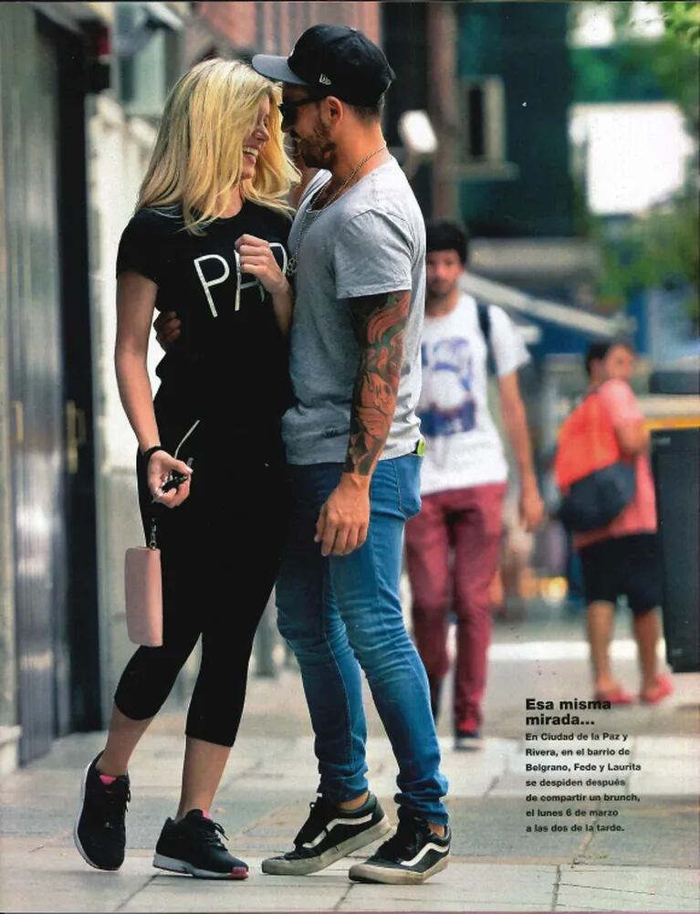 Fede Bal y Laurita Fernández, muy mimosos en la calle... ¡y mirá su reacción cuando les preguntaron si hay fotos besándose!