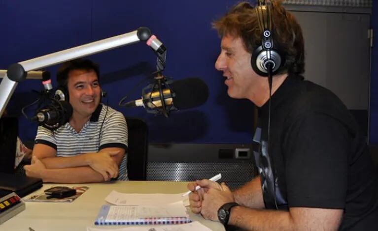 Gastón Recondo y Alejandro Fantino en Radio 10. (Foto: Jennifer Rubio)