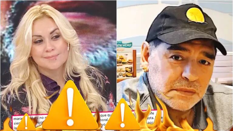 El descargo de Maradona tras revelar que le iniciará acciones legales a Ojeda (Fotos: Captura e Instagram)