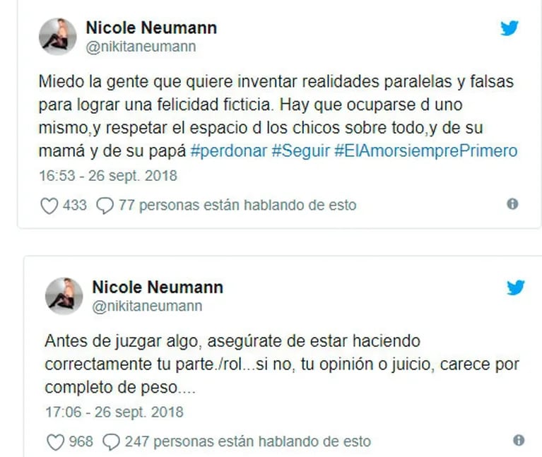 Mica Viciconte se cansó de Nicole Neumann: "Es insoportable; por qué no muestra los mensajes que me insulta"