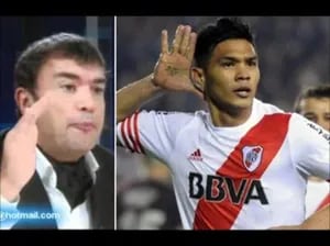 ¡Desencajado! El furioso enojo de Lito Costa Febre con Teo Gutiérrez en el partido de River por la Copa Libertadores