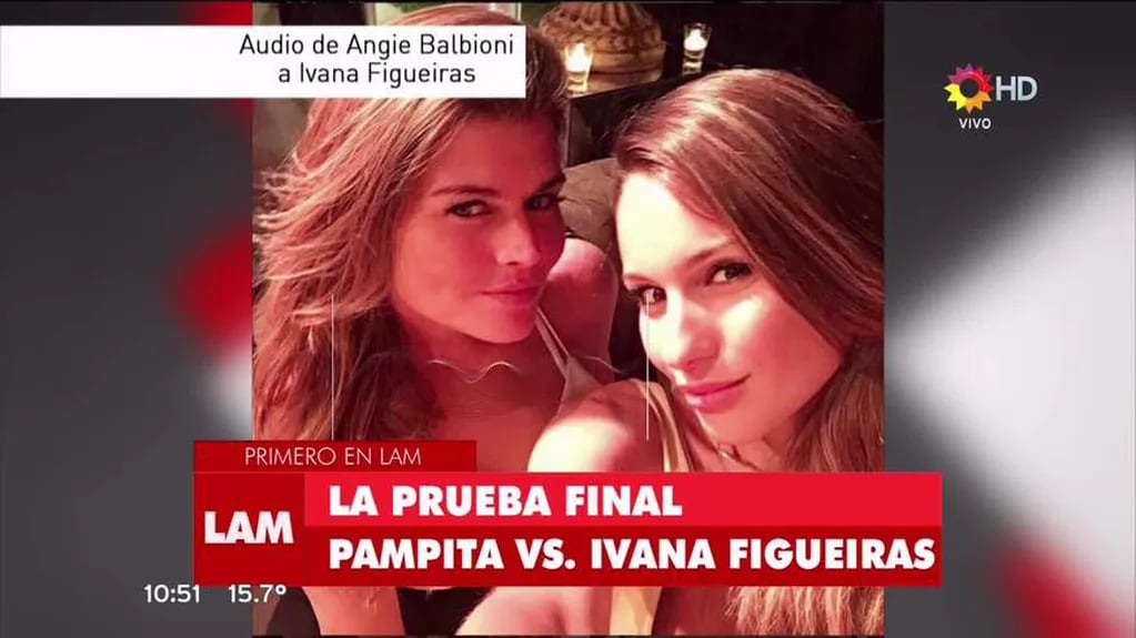 El audio de la amiga de Pampita e Ivana Figueiras