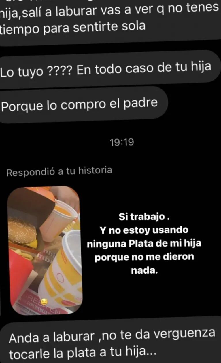 Tamara Báez gastó 1400 pesos en una hamburguesa y la acusaron de robar la plata de su hija