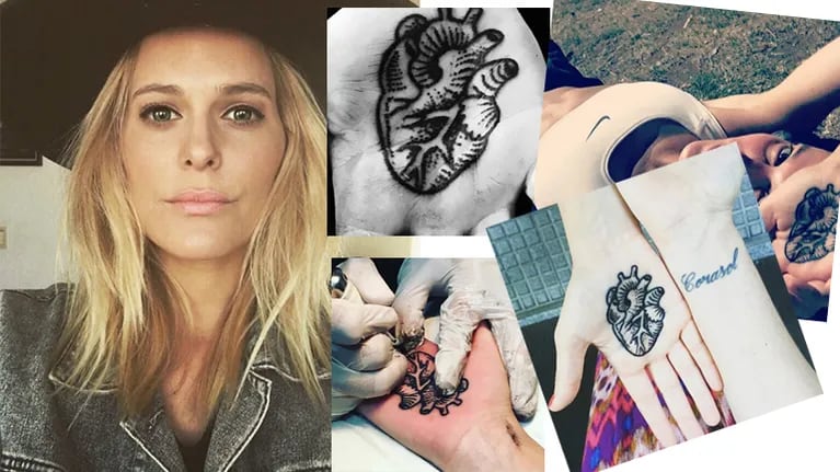 Jenny Williams y su tatuaje de corazón. Fotos: Instagram.
