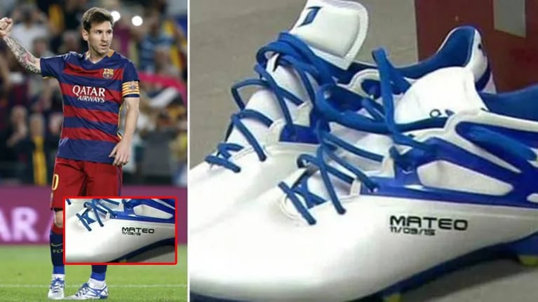 Mirá los nuevos botines de Leo Messi, dedicados a su hijo Mateo