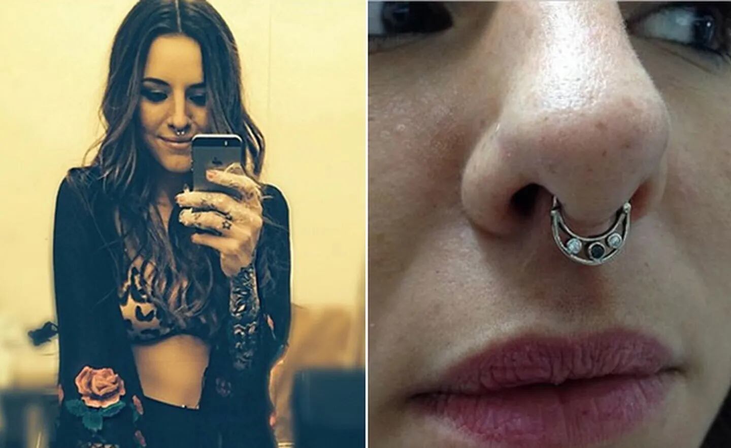 El nuevo piercing de Candelaria Tinelli. (Fotos: Instagram)