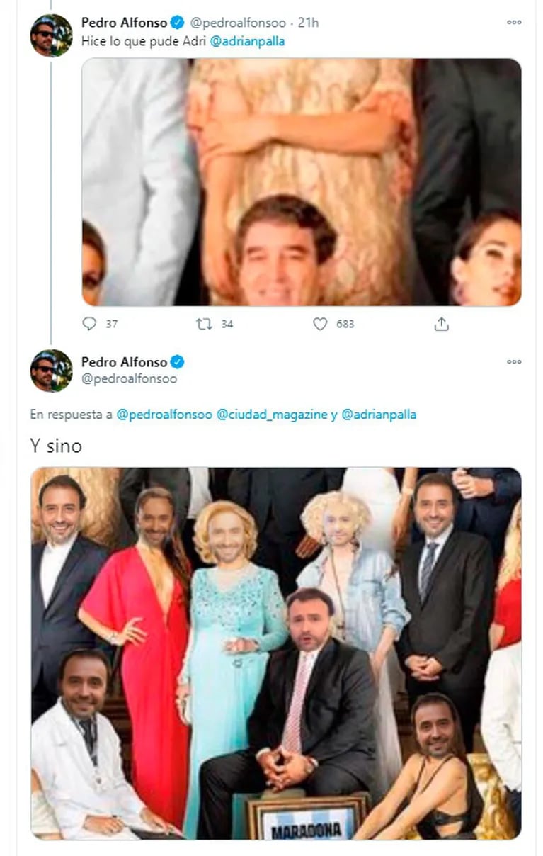 La foto respuesta de Pedro Alfonso a Pallares luego de que criticara que Paula no sonrió en la tapa de Gente: "Adri, hice lo que pude" 